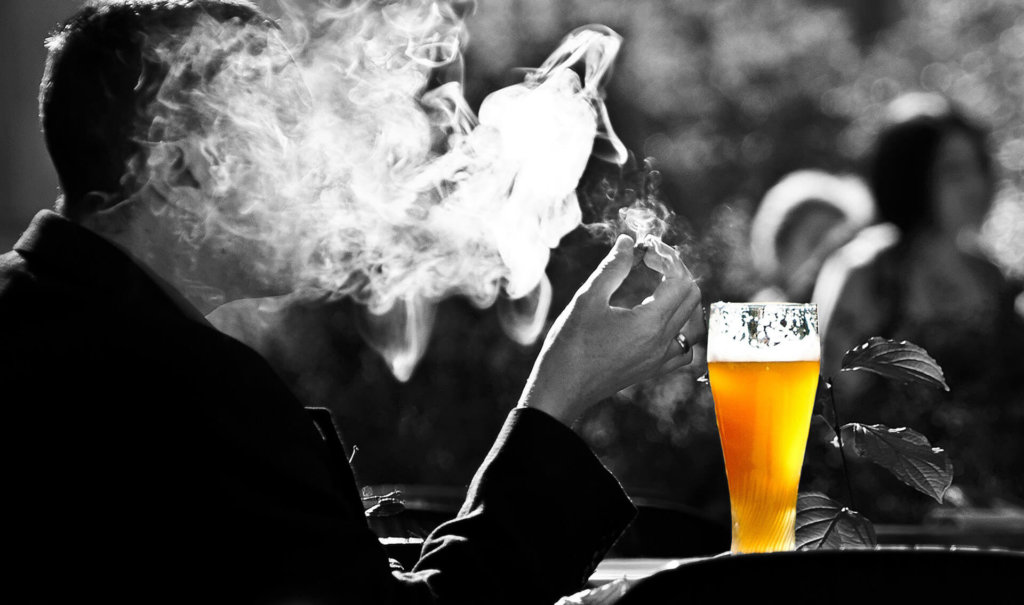 Heizstrahler für glückliche Raucher - Nichtraucherschutzgesetz trotzen