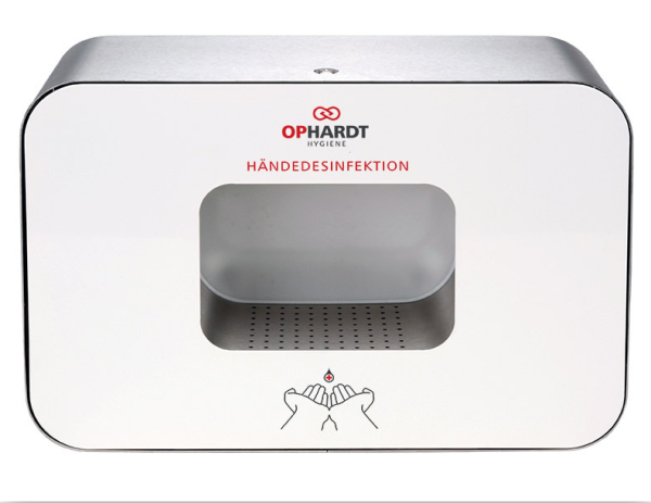 Dispenser for hand disinfection