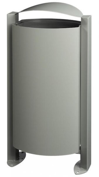 Rossignol Arkea trash can 100 liter made of steel without ashtray with pedestal Rossignol 58510,58513,58514,58518