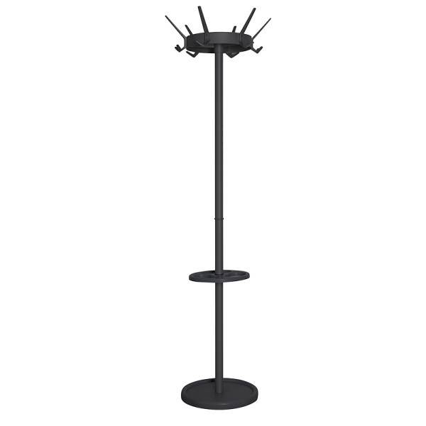 Hall stand with umbrella holder Crown black   VB 718085