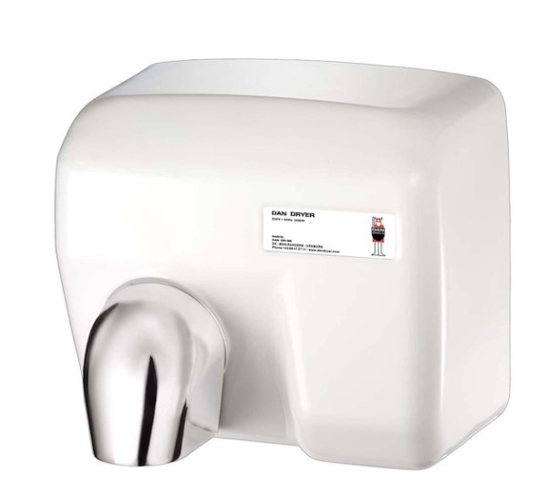 Maxi weißer berührungsfreier Händetrockner 2400 Watt von Dan Dryer
