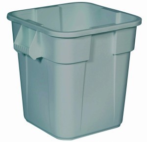 Quadratischer Abfall-Container BRUTE® 106 Liter aus Kunststoff RUBBERMAID