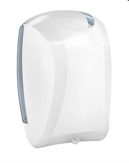 White plastic dispenser extension rolls central pull-out Marplast MP935