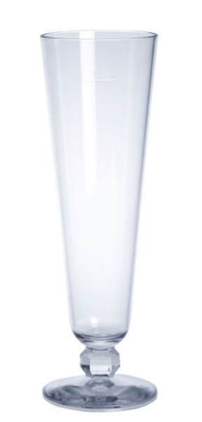 Reusable tulip-shaped beer glass 0,2l - 0,3l SAN plastic crystal clear robust Schorm GmbH 9068,9069