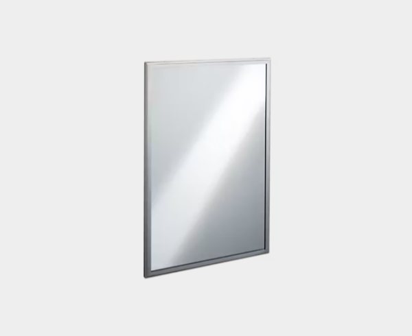 Badezimmerspiegel Interlok Edelstahl zur Wandmontage ASI 20650B
