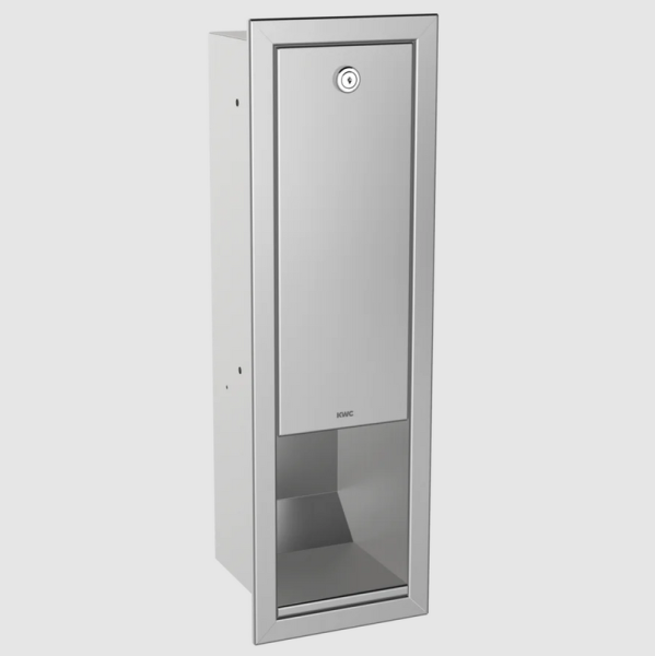 RODAN soap dispenser for flush mounting 0.8 liters stainless steel refillable KWC RODX618E
