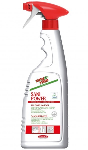Sanitary cleaner for all surfaces in the bathroom 750 ml by Hygan with Ecolabel - PH2