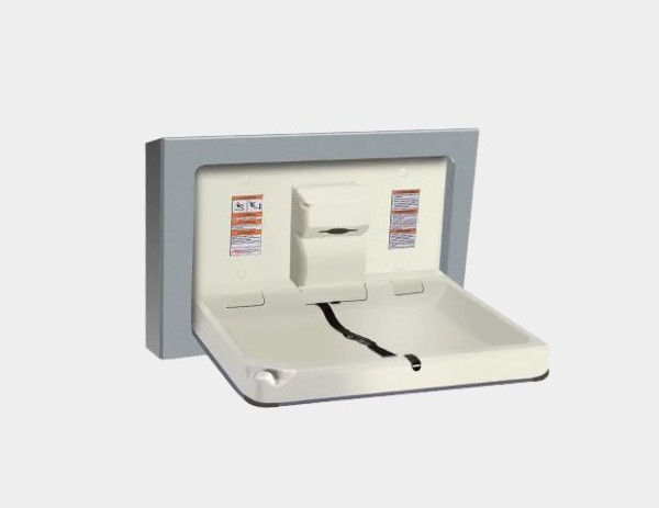 Stainless steel changing table for wall mounting ASI model 9018-9