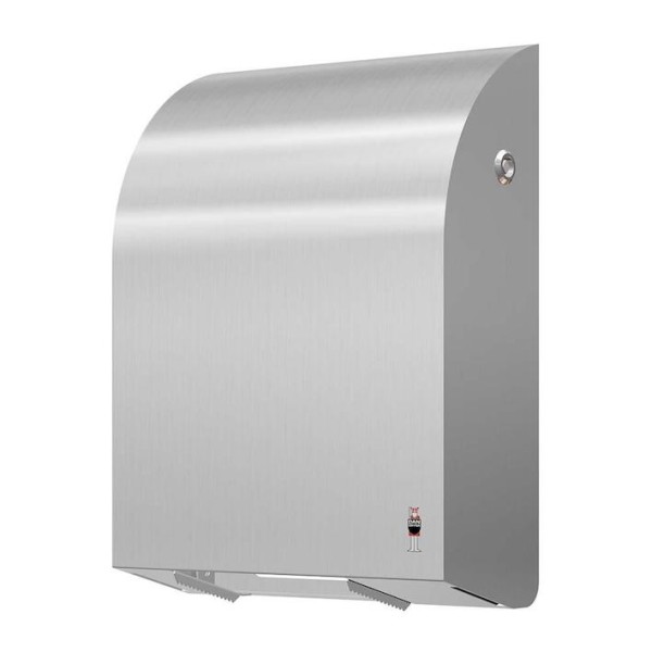 Dan Dryer brushed stainless steel toilet paper dispenser for 4 standard rolls