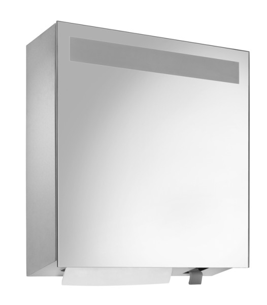 WP600-5 Spiegelschrank mit integriertem Schaumseifen- und Handtuchspender 500Bl./400ml Wagner-EWAR