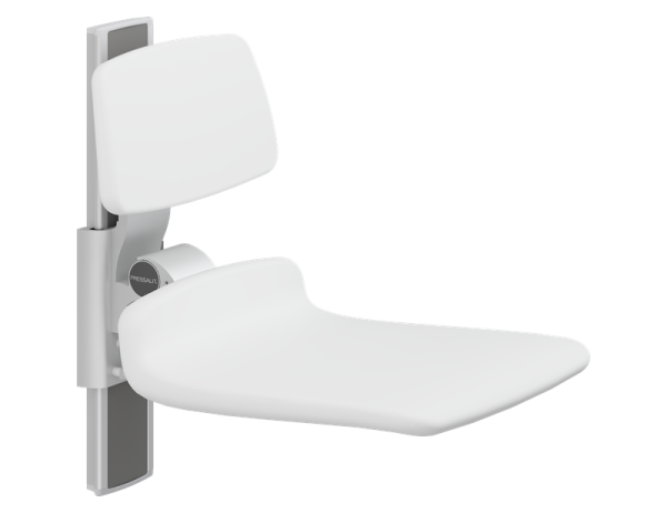 PLUS 450 shower seat manually height-adjustable backrest soft foam load-bearing up to 200 kg Pressalit R7424112 , R7424000