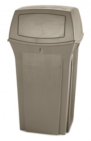 RUBBERMAID Ranger¨ dust bin made of polyethylen in black or beige 132,5 liters Rubbermaid VB 009171