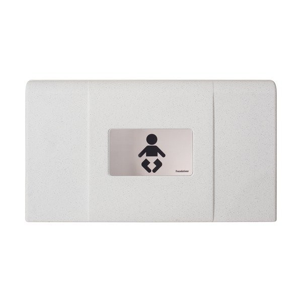 Foldable wall-mounted changing table