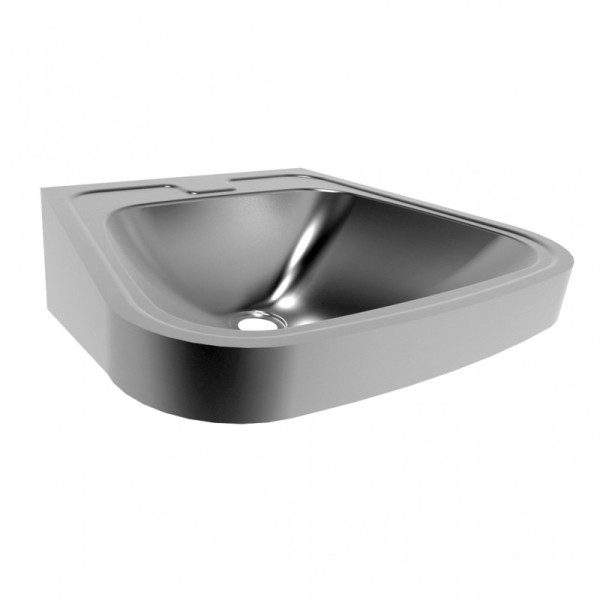 Simex rounded washbasin in SUS 304 stainless steel - 160 x 510 x 450 mm Simex 3029.0303