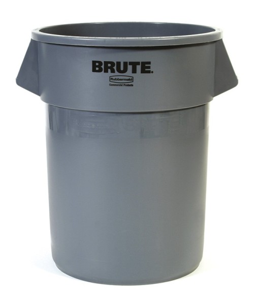 Brute Container aus Polyethelen 208 Liter in Grau