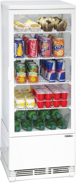 Casselin refrigerated display case 98l in white 160W - ventilated refrigeration Casselin  CVR98LB