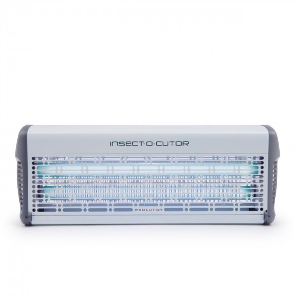 Exocutor Insect Killer with 40 watts available in modern stainless steel or white metal Insect-o-cutor EX40W,EX40S