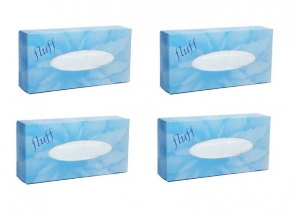 4x Fluff cosmetic wipe packs - 4x 100 wipes   A99908PC2VCRT