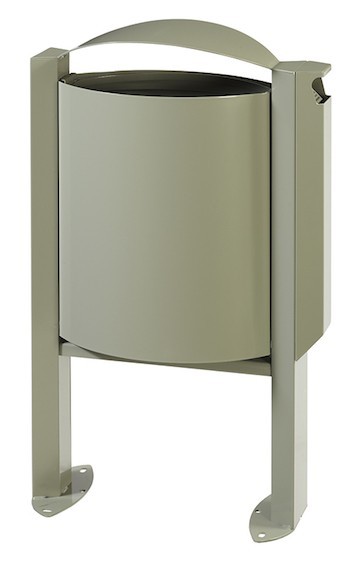 Arkea Standmodell Abfallbehälter 40L mit Standfuss und Ascher 3L von Rossignol