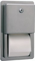 Bobrick B-3888 Toilettenpapierspender für Wandeinbau und mehrere Rollen Edelstahl Bobrick  B-3888