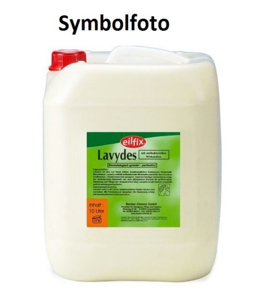 Eilfix Lavydes hygienic cream soap with anti-bacterial additives DIN EN 1499 Becker 5004,lavydes5,lavydes10
