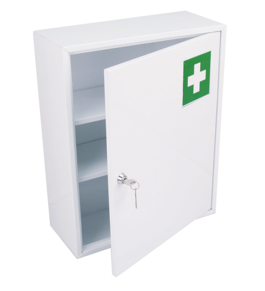 Medicine cupboard made of metal with one door for wall mount, colour White  3700000