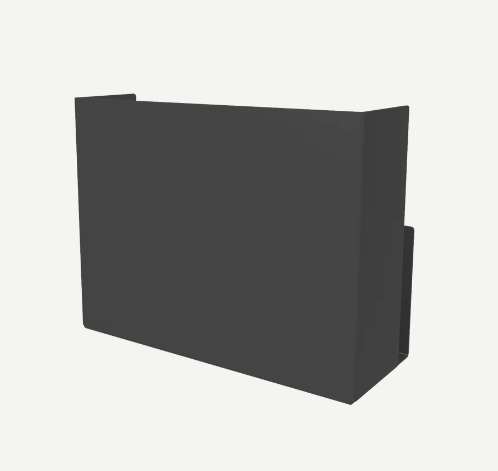 Papierspender VILNIUS zur Wandmontage, minimalistisches Design Schwarz FINK 220201