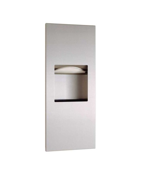 Bobrick B-36903 recessed paper towel dispenser and waste receptacle stainless steel Bobrick  B-36903