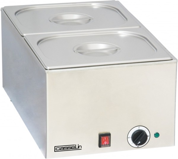 Casselin stainless steel bain marie with 1, 2 or 3 vats - with safety thermostat Casselin CBM1,CBM2,CBM3