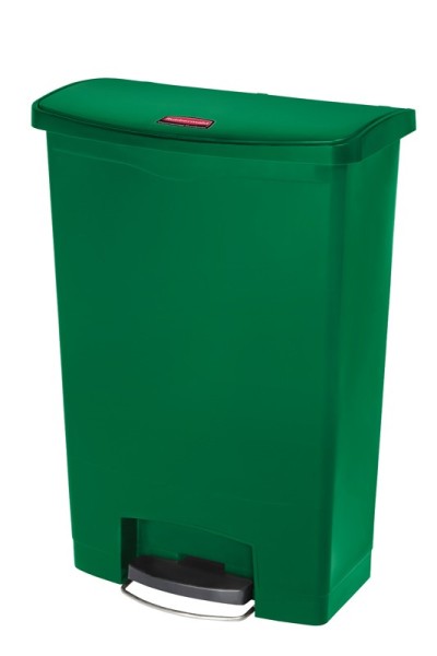 RUBBERMAID waste bin Slim Jim with pedal 90 liter made of plastic in green or blue Rubbermaid RU 1883597