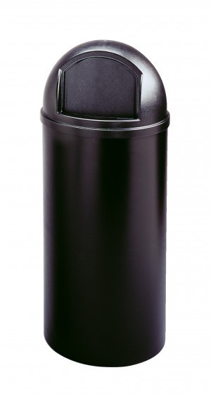 RUBBERMAID Marshal® Abfallcontainer 56,8 l in Beige oder Schwarz aus Polyethylen Rubbermaid RU FG816088BEIG