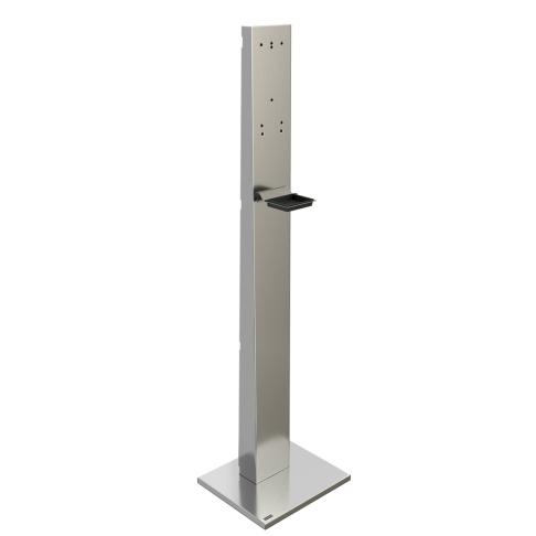 Franke stainless steel column for electronic disinfectant dispenser EXOS, STRATOS of RODAN. Stable system with antidrip scale. 