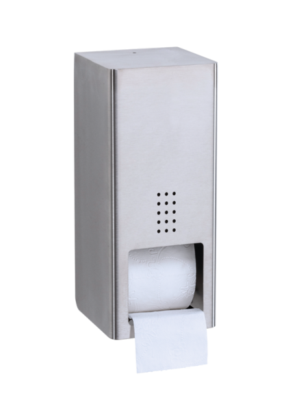Stainless steel toilet roll dispenser double automatic PROOX PU-305