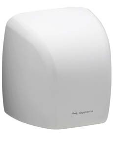 Hand Dryer White Metal with 2100W - Dry hands in 30 seconds inclusive Hand sensor Pelsis DV2100W