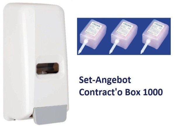 Hyprom Set Angebot Seifenspender Contract o Box mit 3 Packungen Lotion Seife Hyprom SA  