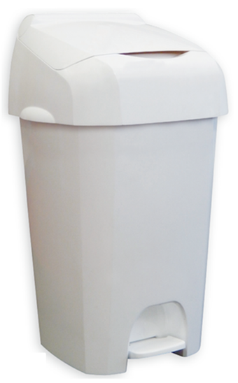 Nappease Windeleimer Weiß und Grau mit modernem und robustem Design - Nappy bin Pelsis NB60W,NB60G