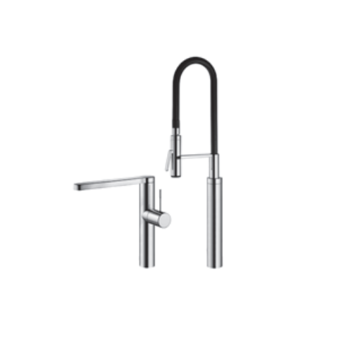 Diagram of the kitchen faucet from the right
