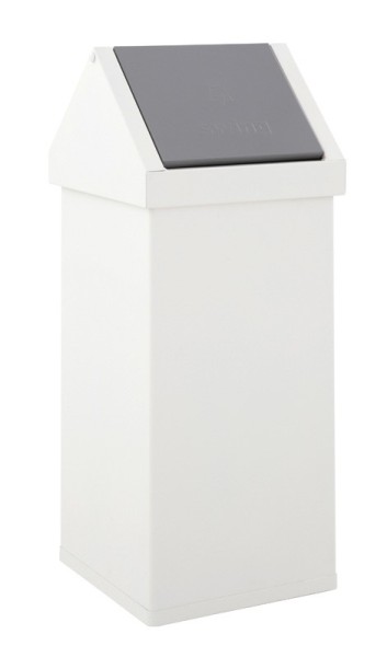 Waste bin 55 litres Carro-Swing stainless steel or aluminium with swing lid  31033522,31004720,31004737,31004744