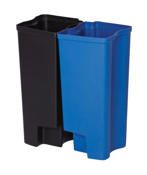 Recycling inner liner 2x15 litres Front Step plastic, Rubbermaid black, blue Rubbermaid  VB 224948