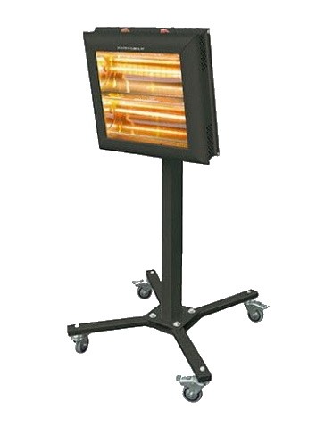 Infrared heater Helios Robot 3000W with IP 20 height adjustable by Infralogic