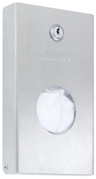 Wagner-EWAR WP156-1 Hygienbeutelspender abschließbar Unterputz Waschraum Sanitäreinrichtung Gastronomie 