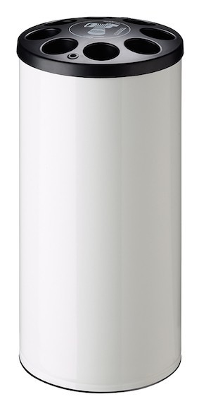 Rossignol Multigob weißer Bechersammler aus Stahl mit oder ohne Abfallkorb Rossignol 56212,56215