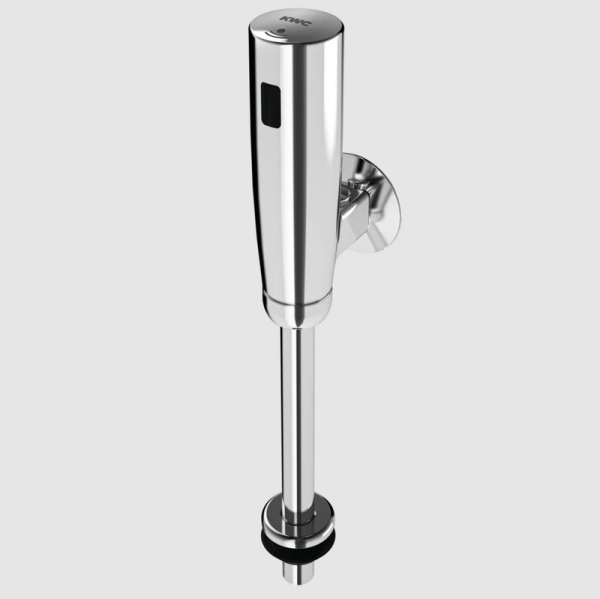 Elektronische Urinalspülarmatur Aufputzmontage Messing poliert verchromt Wassermengeregulierung Hygienespülung KWC F3EF3001