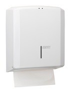 MEDICLINICS paper towel dispenser with frontal window indicates refill time Mediclinics 12920,12921,12922