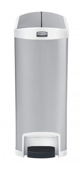 RUBBERMAID Slim Jim® Metall-Tretabfallbehälter mit Pedal an der Schmalseite 50 L Rubbermaid RU 1901996