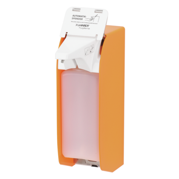 Euro bottle dispenser 1000 ml aluminum bright orange wall mounting Ophardt 4402168