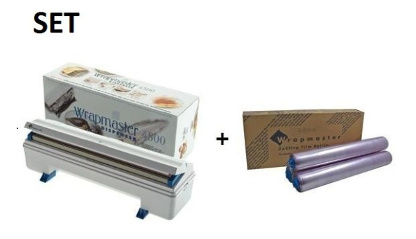 SET Efficient Wrapmaster dispenser 4500 and cling film 4500 from Polyethylene Wrapmaster  63M91,18C15