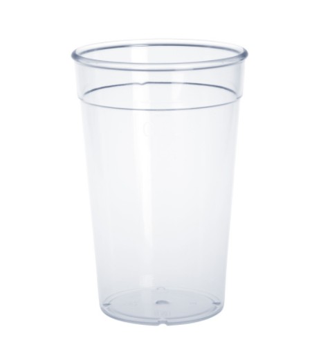 20 piece  Plastic reusable-cup crystal clear 0,4l PC stackable Schorm GmbH 9021