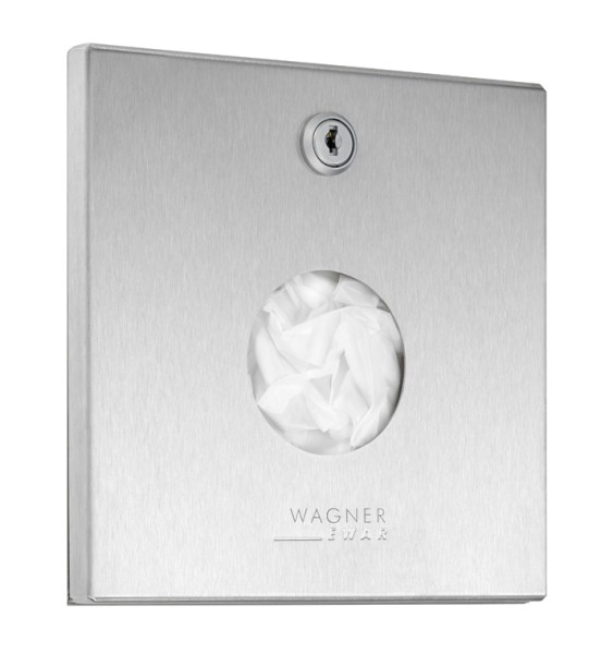 Wagner-EWAR WP256 Hygienbeutelspender abschließbar Unterputz Waschraum Sanitäreinrichtung Gastronomie 