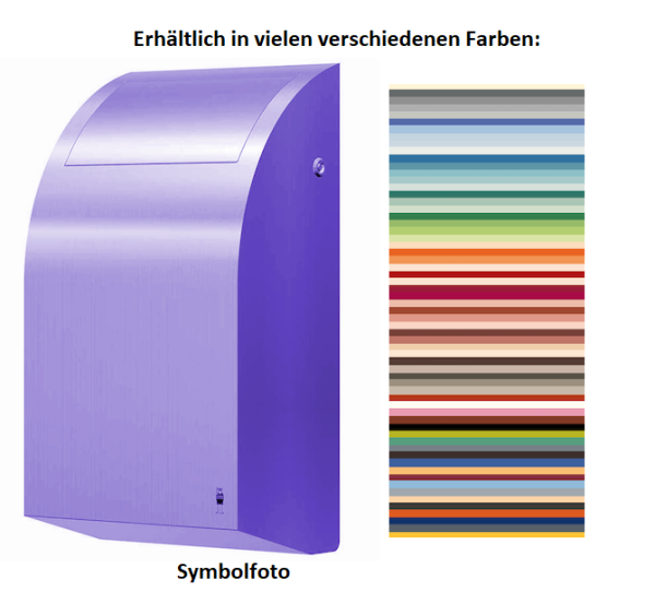 Dan Dryer Exclusive Mülleimer 30L zur Wandmontage in Ihrer Wahlfarbe